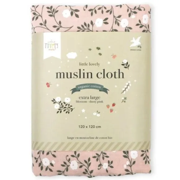 A Little Lovely Company Blossom Hydrofiele Doek XL - Caramel