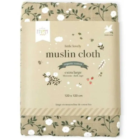 A Little Lovely Company Blossom Hydrofiele Doek XL - Caramel