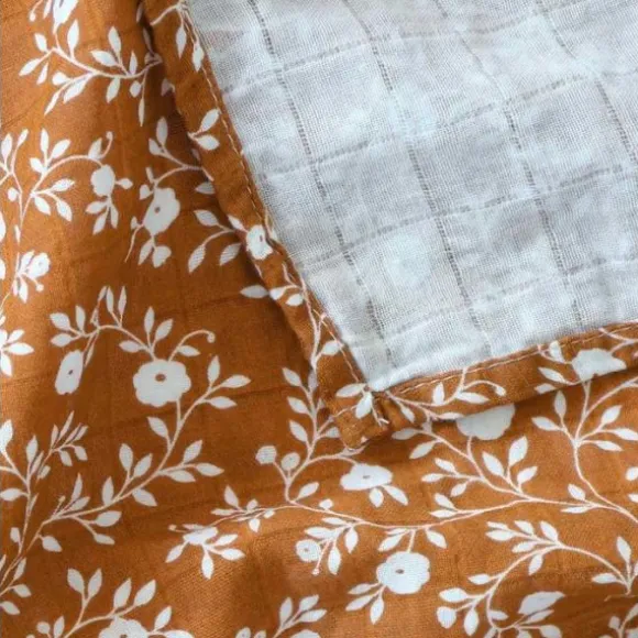 A Little Lovely Company Blossom Hydrofiele Doek XL - Caramel