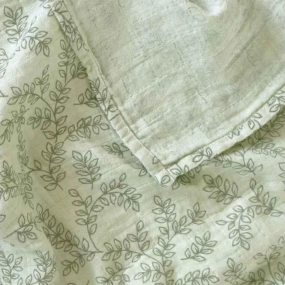 A Little Lovely Company Leaves Hydrofiele Doek XL - Sage