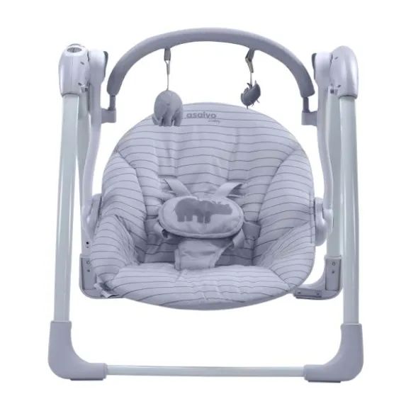 Asalvo Babyswing - Daddy Hippo - Grey