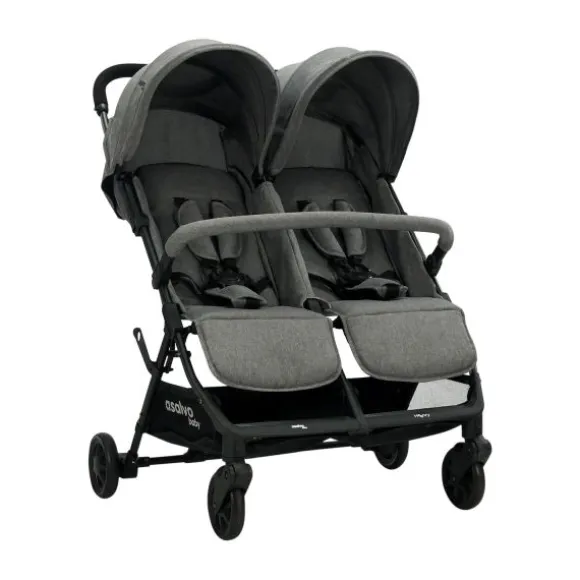 Asalvo Tweelingbuggy - Henry - Grey