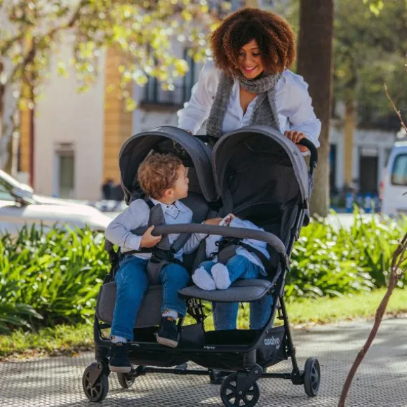 Asalvo Tweelingbuggy - Henry - Grey
