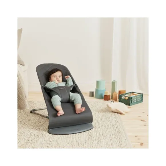 Baby Bjorn Bouncer Bliss Geweven Klassiek Quilt Zandgrijs