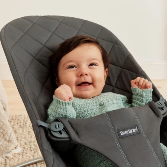 Baby Bjorn Bouncer Bliss Geweven Klassiek Quilt Zandgrijs