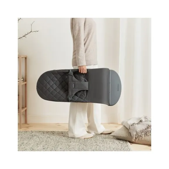 Baby Bjorn Bouncer Bliss Geweven Klassiek Quilt Zandgrijs
