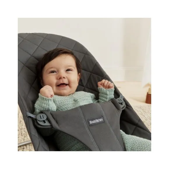 Baby Bjorn Bouncer Bliss Geweven Klassiek Quilt Zandgrijs