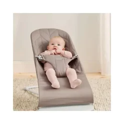 Baby Björn® Bouncer Bliss Cotton Kroonblad Quilt Zandgrijs