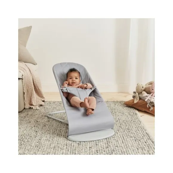 Baby Björn® Bouncer Bliss Cotton Kroonblad Quilt Zandgrijs