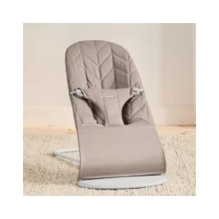 Baby Björn® Bouncer Bliss Cotton Kroonblad Quilt Zandgrijs