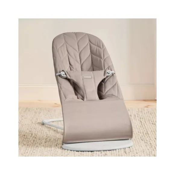 Baby Björn® Bouncer Bliss Cotton Kroonblad Quilt Zandgrijs