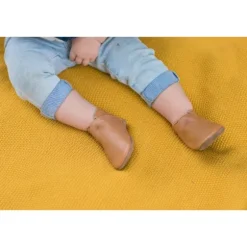 Baby Dutch Slofjes Effen Cognac 3-6 mnd
