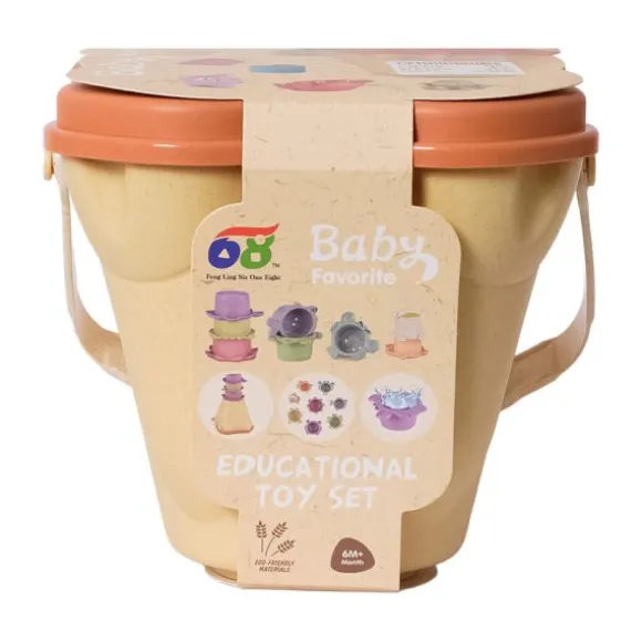 Baby Favorite Badspeelgoedset Activiteitenemmer 17-Delig - Bioplastic