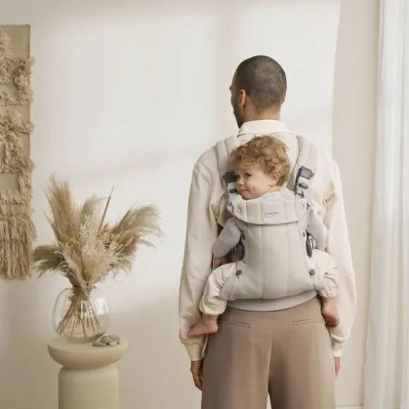 BabyBjörn Harmony Draagzak – Geweven – Mélange Lichtbeige