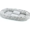 Babyjem Babynest Grijs/Bladeren Patroon