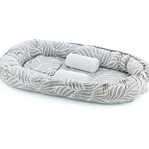 Babyjem Babynest Grijs/Bladeren Patroon