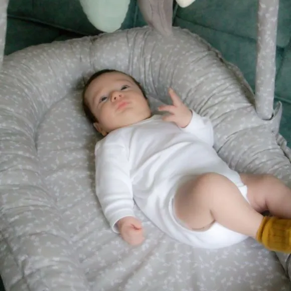 Babyjem Babynest met Speeltjes Grijs
