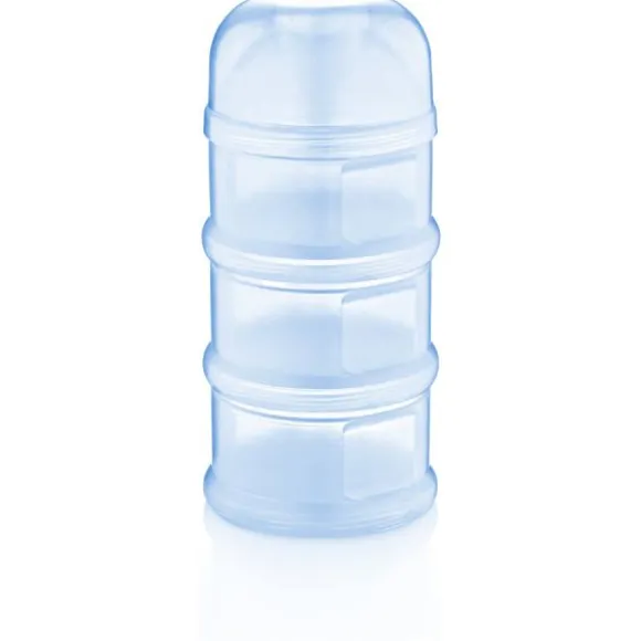 Babyjem Melkpoedercontainer 3-laags Blauw