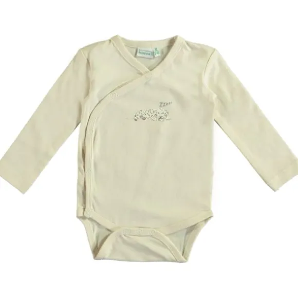 Babylook Overslag Romper - Mt. 50 - Buttercream