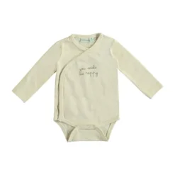 Babylook Overslag Romper - Mt.56 - Warm Taupe