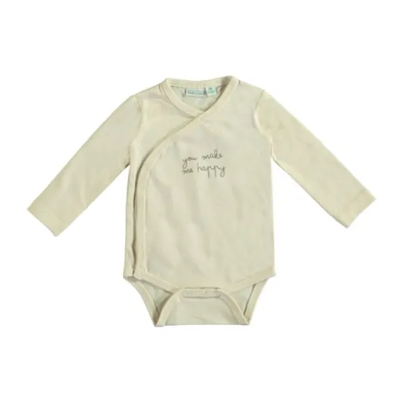 Babylook Overslag Romper - Mt.56 - Warm Taupe
