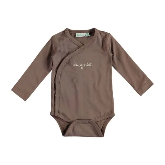 Babylook Overslag Romper - Mt.56 - Warm Taupe