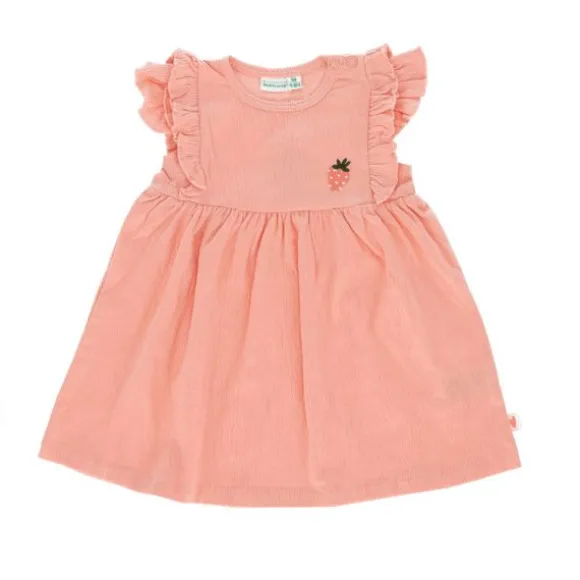 Babylook Strawberries Jurk - Maat 50 - Crepe Coral Almond