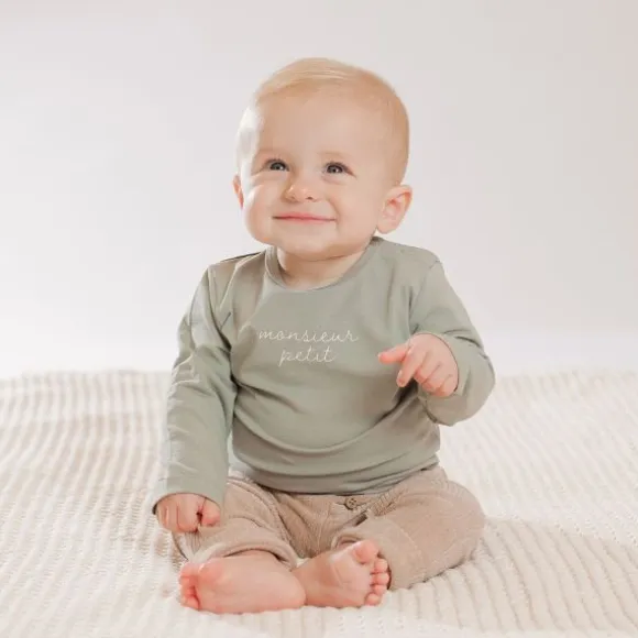 Babylook Velvet Rib Broek - Maat 50 - Warm Taupe