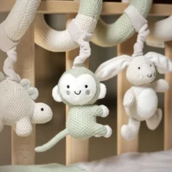 Baby’s Only Boxspiraal - Animals - Laurel Green/Warm Linen