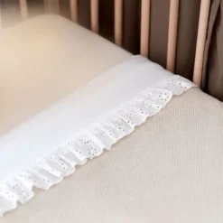 Baby's Only Calm Ledikantlaken met Ruffle - 120 x 150 cm - Warm Linen