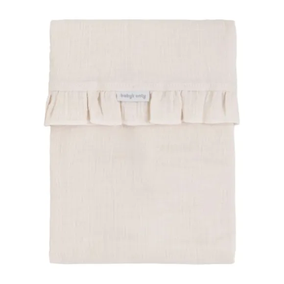 Baby's Only Calm Ledikantlaken met Ruffle - 120 x 150 cm - Warm Linen