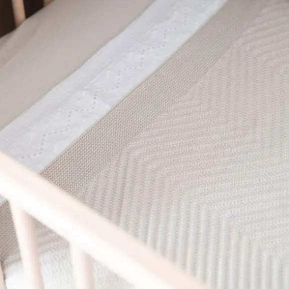 Baby's Only Ledikantlaken Broderie Calm Wit 120 x 150 cm