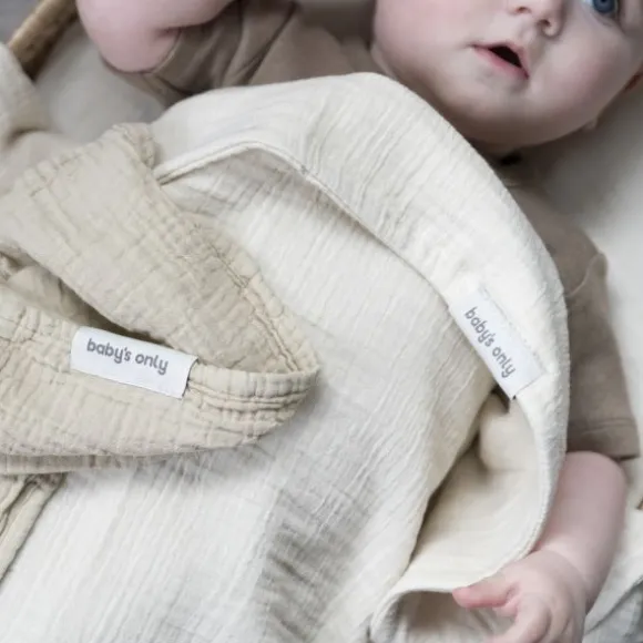 Baby's Only Tender Hydrofiele Doek - 2-Pack - 65x65 cm - Beige / Linen