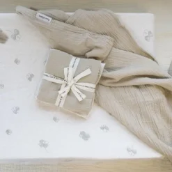 Baby's Only Tender Monddoekje - 3-Pack - 30x30cm - Beige / Linen