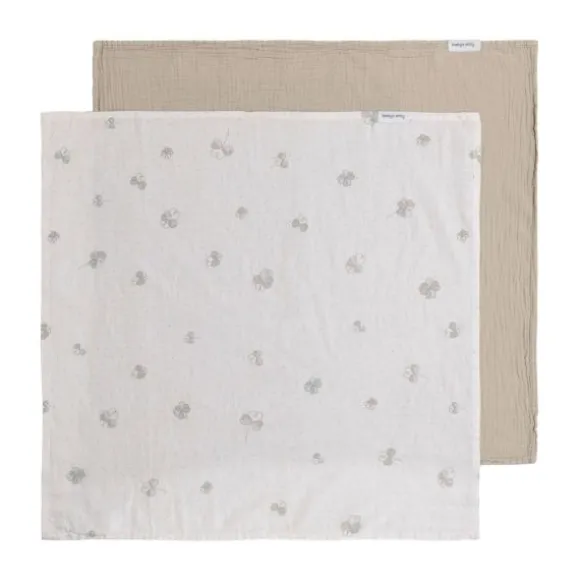 Baby's Only Tender Swaddle - 2-Pack - 115x115 cm - Beige / Linen