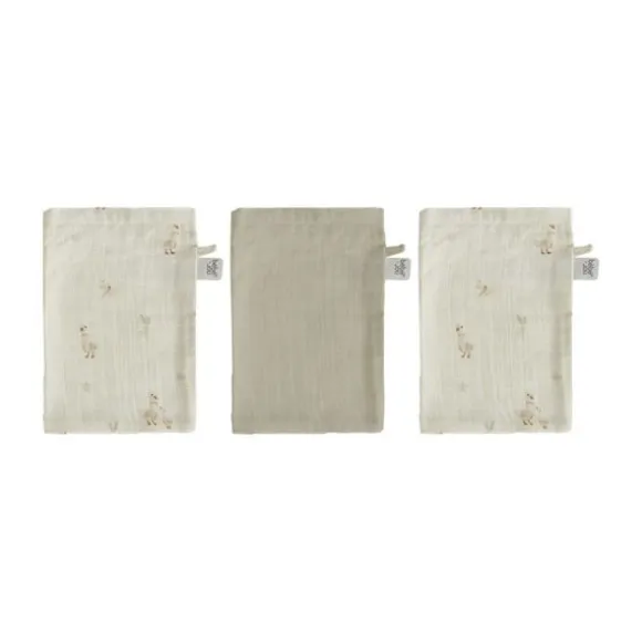 Bébé-Jou Dear Goose Hydrofiel Washandjes - 3 Stuks