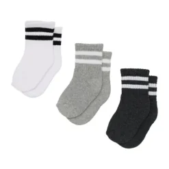 BD Collection Sportsokjes - 3 Stuks - 0-6mnd - Multi Grey