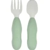 Beaba Bestekset Roestvrijstaal Sage Green 2-Pack