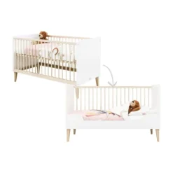 Bedbank 70x140 Indy White/Naturel
