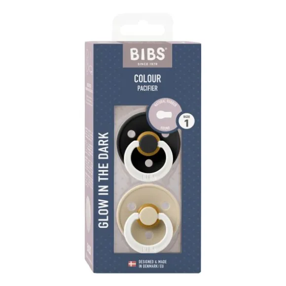 Bibs Colour Fopspeen - Size 1 - Petrol Glow/Deep Space Glow