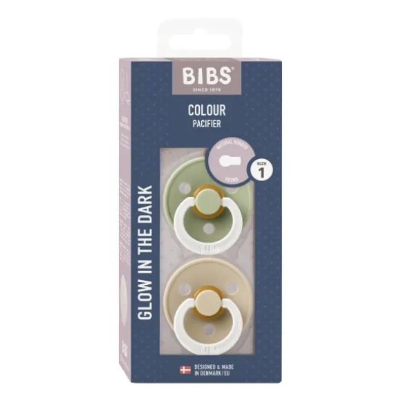 Bibs Colour Fopspeen - Size 1 - Petrol Glow/Deep Space Glow