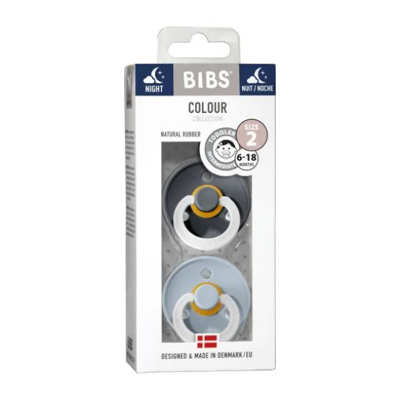 Bibs Colour Fopspeen - Size 1 - Petrol Glow/Deep Space Glow