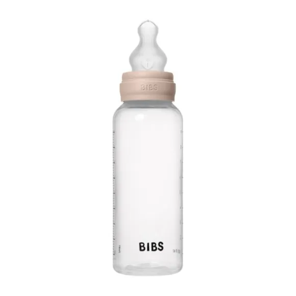 Bibs Fles - Medium Flow - 270 ml - Silicone - Blush - Ronde Speen