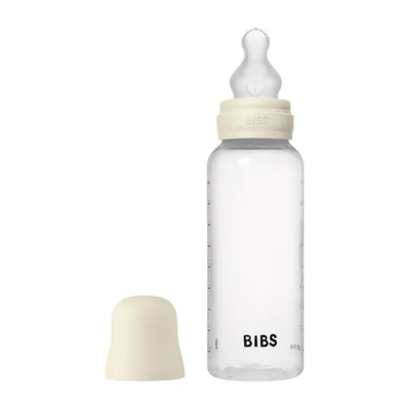 Bibs Fles - Medium Flow - 270 ml - Silicone - Blush - Ronde Speen