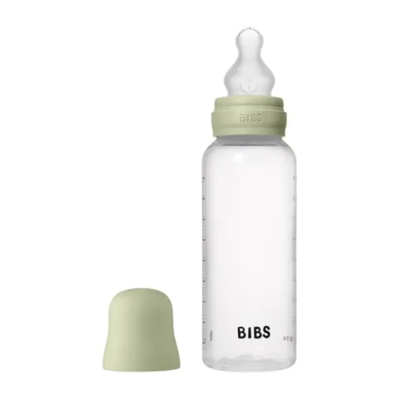 Bibs Fles - Medium Flow - 270 ml - Silicone - Blush - Ronde Speen