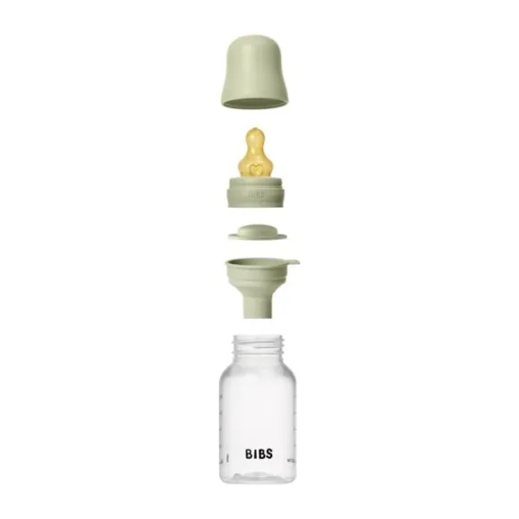 Bibs Fles - Slow Flow - 150 ml - Latex - Ivory - Ronde Speen