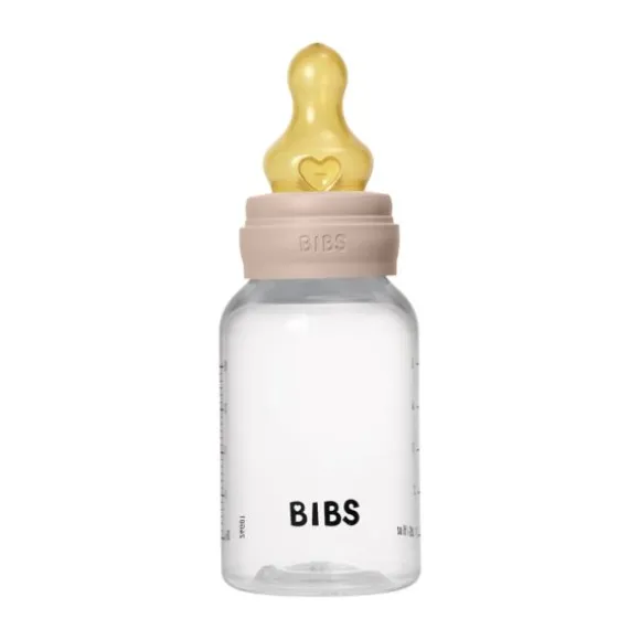 Bibs Fles - Slow Flow - 150 ml - Latex - Ivory - Ronde Speen