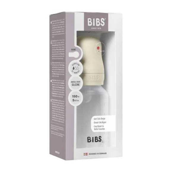 Bibs Fles - Slow Flow - 150 ml - Silicone - Sage