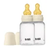 Bibs Fles - Slow Flow - 2 Pack - 150 ml - Latex - Ivory - Ronde Speen