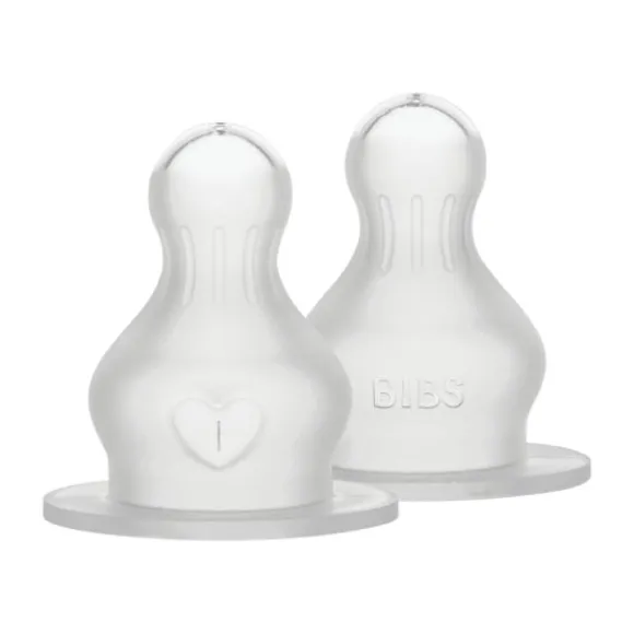 BIBS Flesspeen Rond - Fast Flow - 2 Pack - Silicone